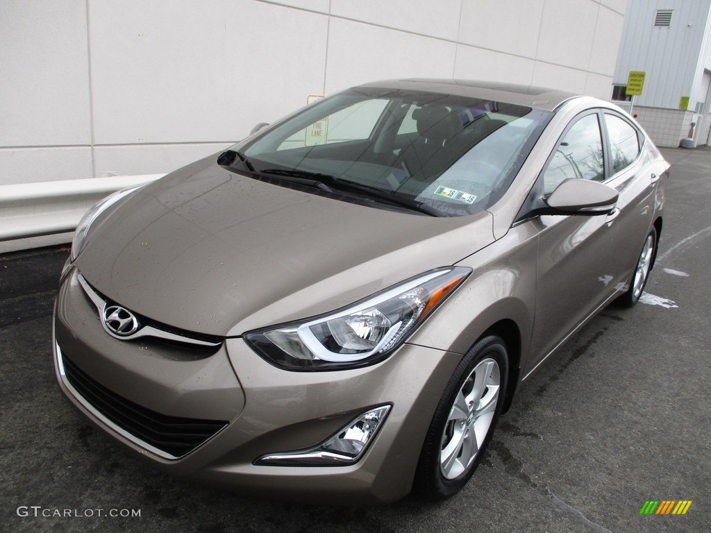 2016 Elantra Value Edition - Desert Bronze / Black photo #9