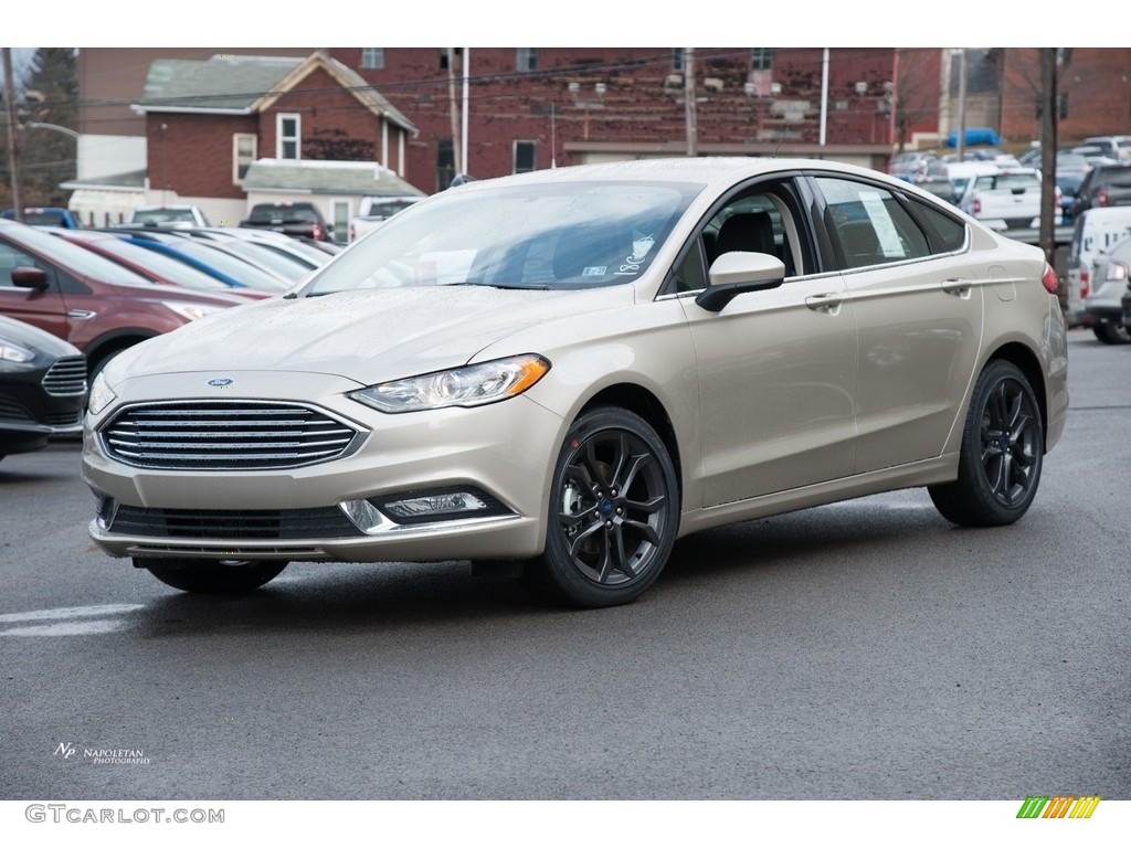 2018 White Gold Ford Fusion Se 125453302 Gtcarlot Com