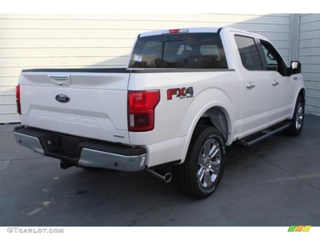 2018 F150 Lariat SuperCrew 4x4 - White Platinum / Black photo #10