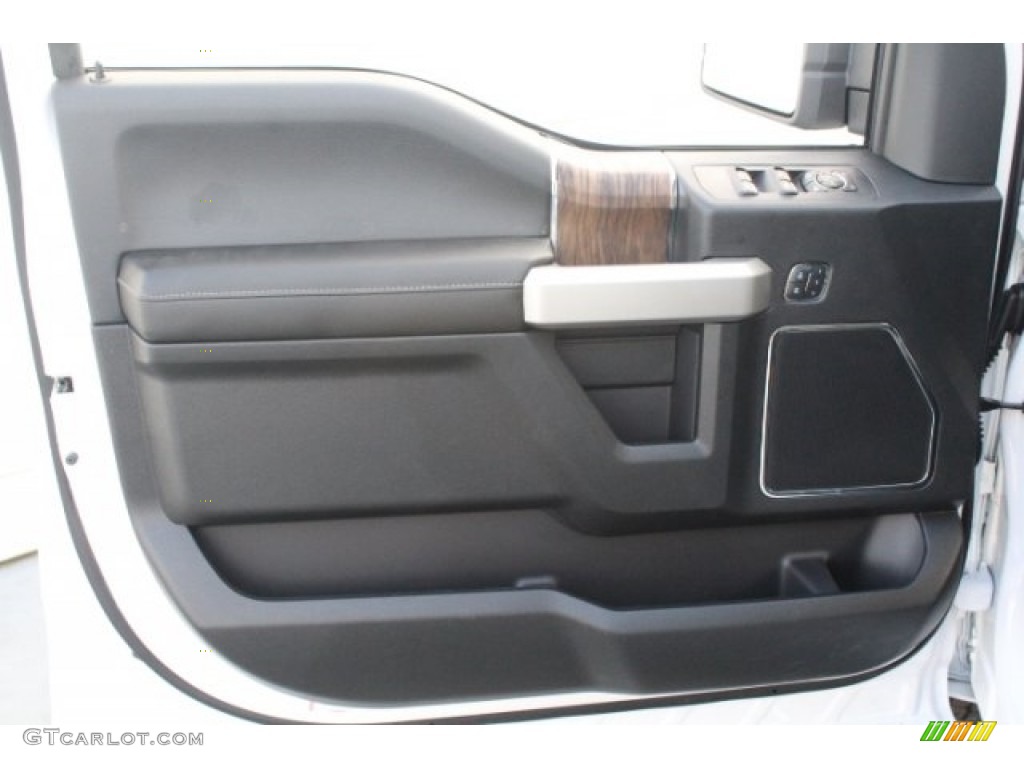 2018 F150 Lariat SuperCrew 4x4 - White Platinum / Black photo #13