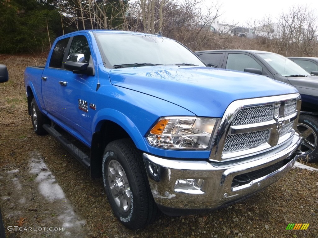 2018 2500 Big Horn Crew Cab 4x4 - New Holland Blue / Black/Diesel Gray photo #7