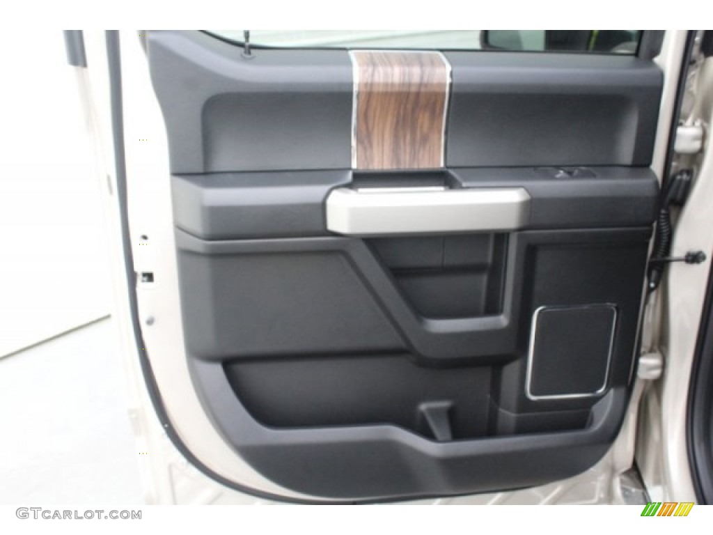 2018 F150 Lariat SuperCrew 4x4 - White Gold / Black photo #27