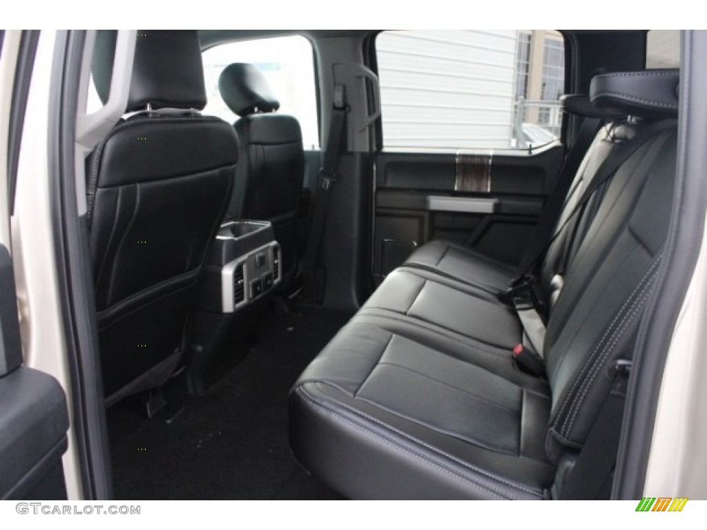 2018 F150 Lariat SuperCrew 4x4 - White Gold / Black photo #28