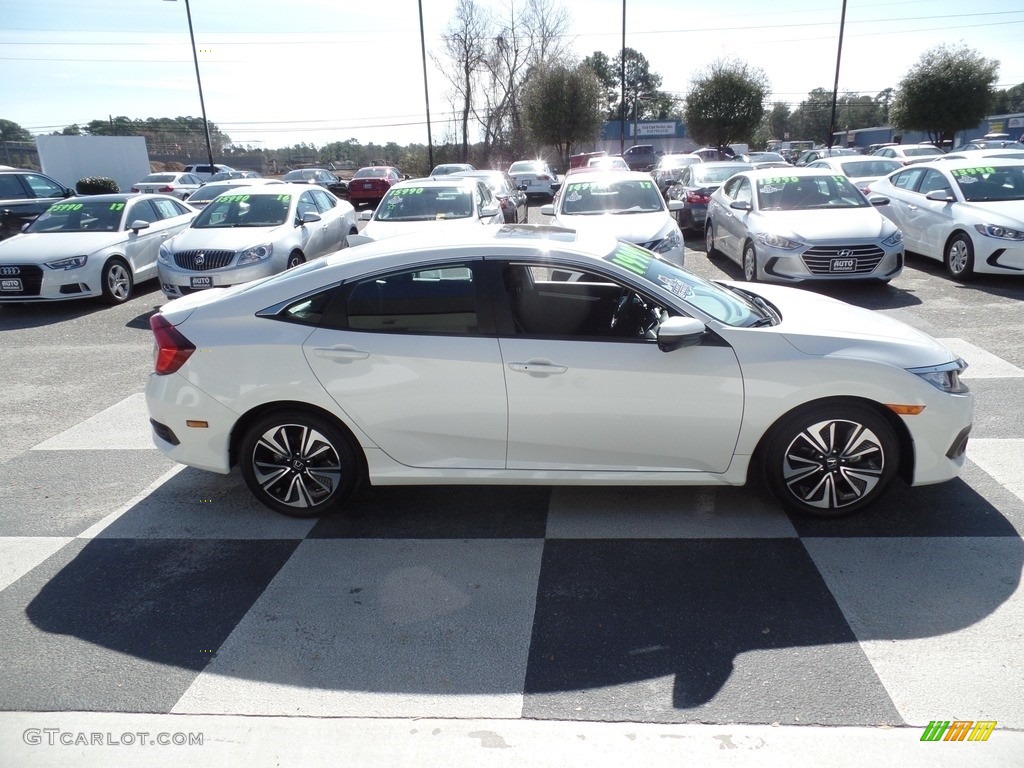 2017 Civic EX-T Sedan - White Orchid Pearl / Ivory photo #3