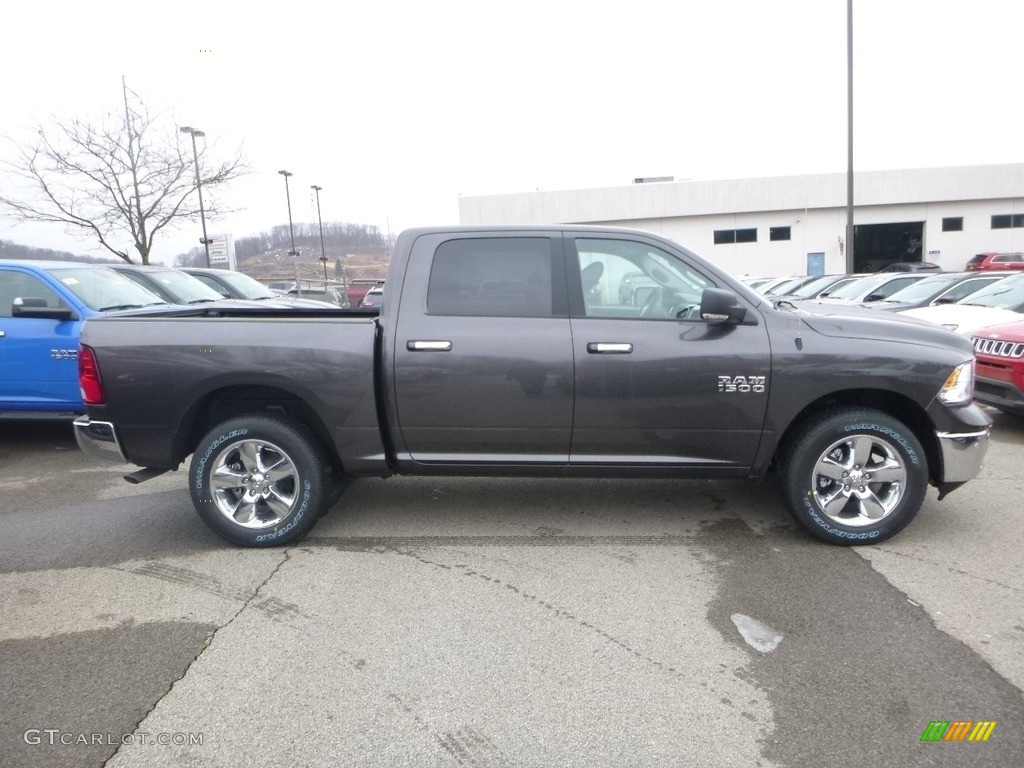 2018 1500 Big Horn Crew Cab 4x4 - Granite Crystal Metallic / Black/Diesel Gray photo #6