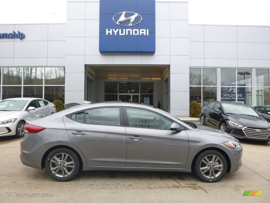 2018 Elantra Value Edition - Galactic Gray / Gray photo #1