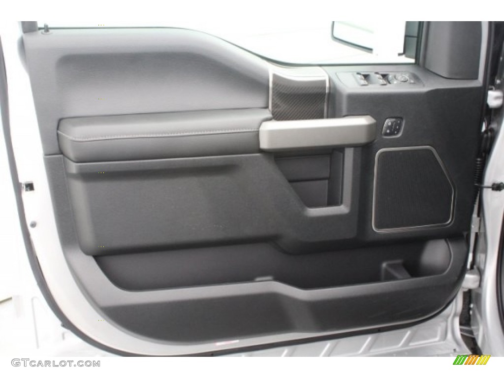 2018 Ford F150 SVT Raptor SuperCrew 4x4 Raptor Black Door Panel Photo #125473251