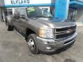 2014 Mocha Steel Metallic Chevrolet Silverado 3500HD LTZ Crew Cab 4x4  photo #1