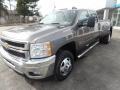 2014 Mocha Steel Metallic Chevrolet Silverado 3500HD LTZ Crew Cab 4x4  photo #3