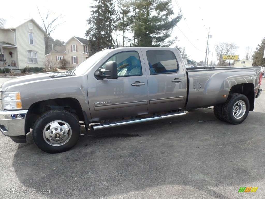 2014 Silverado 3500HD LTZ Crew Cab 4x4 - Mocha Steel Metallic / Light Titanium/Dark Titanium photo #4