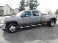 2014 Mocha Steel Metallic Chevrolet Silverado 3500HD LTZ Crew Cab 4x4  photo #4