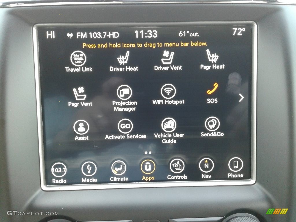 2018 Jeep Grand Cherokee Trailhawk 4x4 Controls Photo #125475318