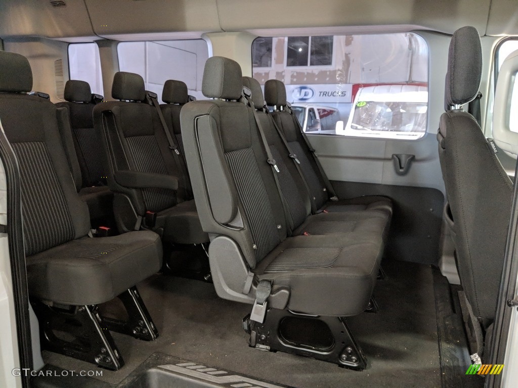 Charcoal Black Interior 2017 Ford Transit Wagon XLT 350 MR Long Photo #125476620
