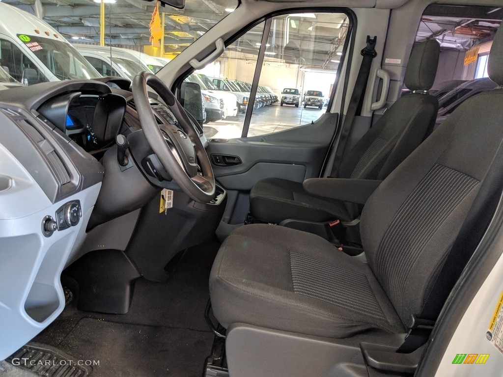 Charcoal Black Interior 2017 Ford Transit Wagon XLT 350 MR Long Photo #125476662