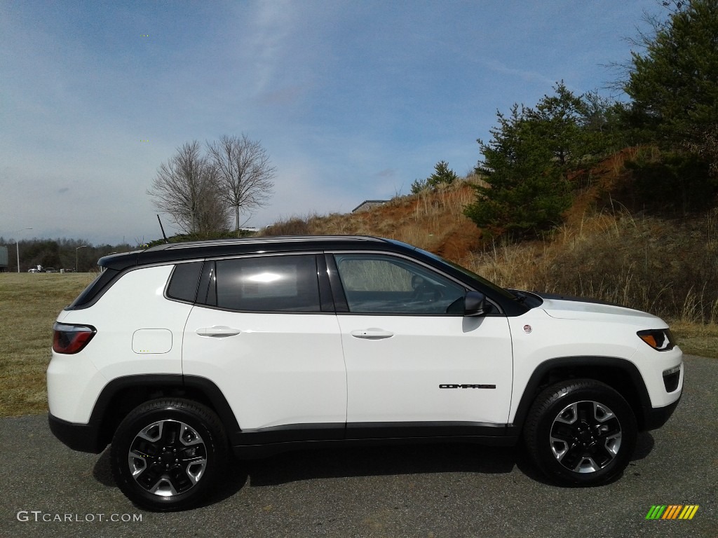 White 2018 Jeep Compass Trailhawk 4x4 Exterior Photo #125477199