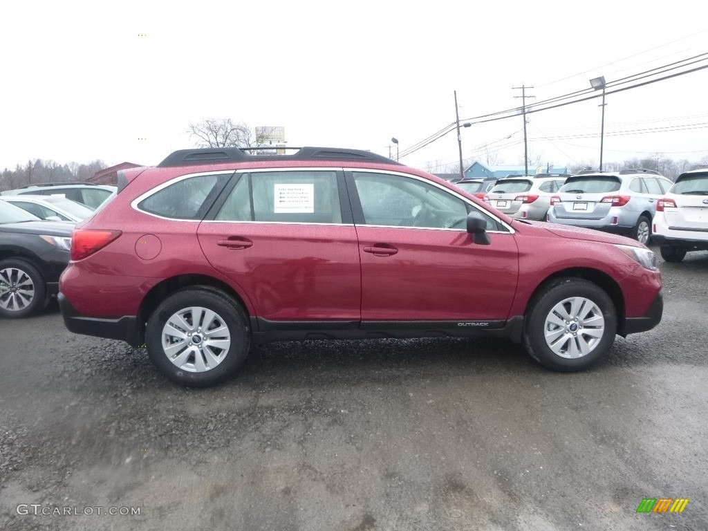 2018 Outback 2.5i - Crimson Red Pearl / Ivory photo #3