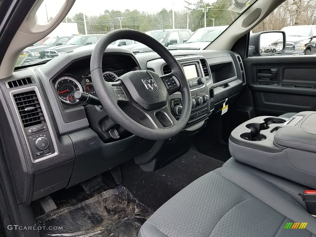 2018 1500 Express Quad Cab 4x4 - Brilliant Black Crystal Pearl / Black/Diesel Gray photo #7