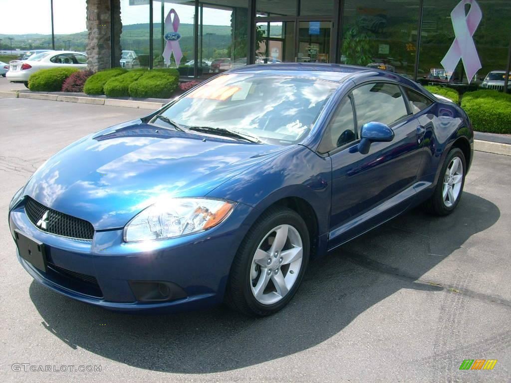 2009 Eclipse GS Coupe - Maizen Blue Pearl / Dark Charcoal photo #1