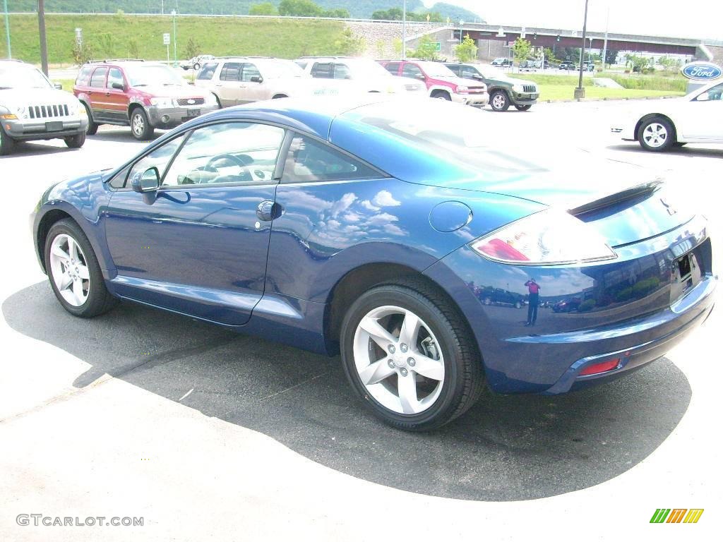 2009 Eclipse GS Coupe - Maizen Blue Pearl / Dark Charcoal photo #10