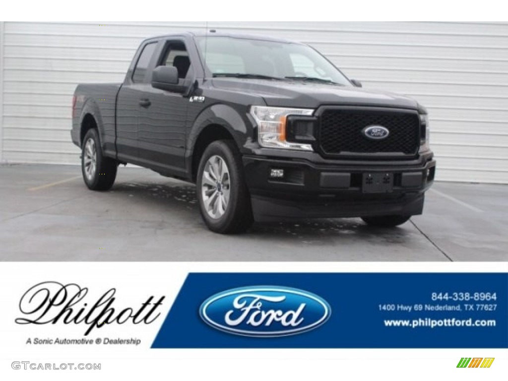 2018 F150 STX SuperCab - Shadow Black / Black photo #1