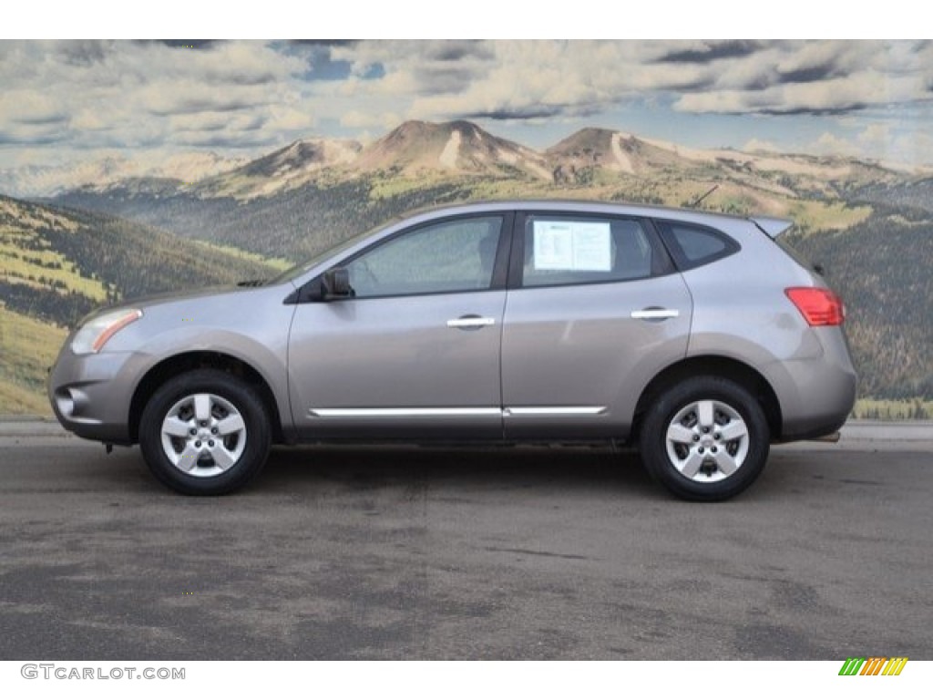 2011 Rogue S AWD - Platinum Graphite / Black photo #6