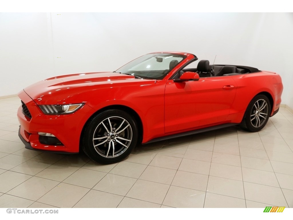 2017 Mustang EcoBoost Premium Convertible - Race Red / Ebony photo #4