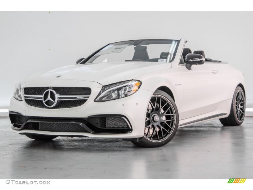 designo Cashmere White Magno 2018 Mercedes-Benz C 63 AMG Cabriolet Exterior Photo #125493743