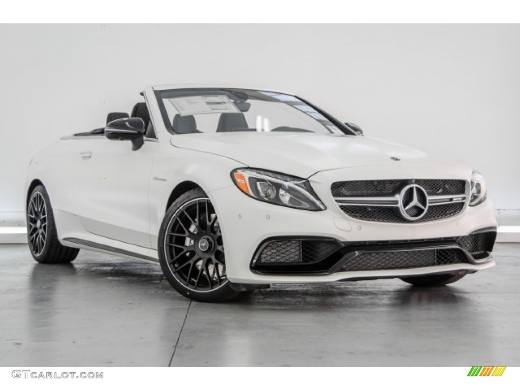 designo Cashmere White Magno 2018 Mercedes-Benz C 63 AMG Cabriolet Exterior Photo #125493812