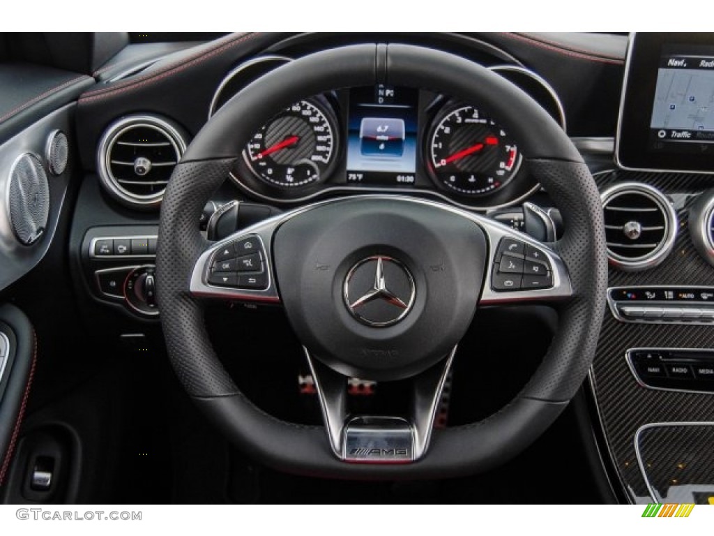 2018 Mercedes-Benz C 63 AMG Cabriolet Red Pepper/Black Steering Wheel Photo #125493836