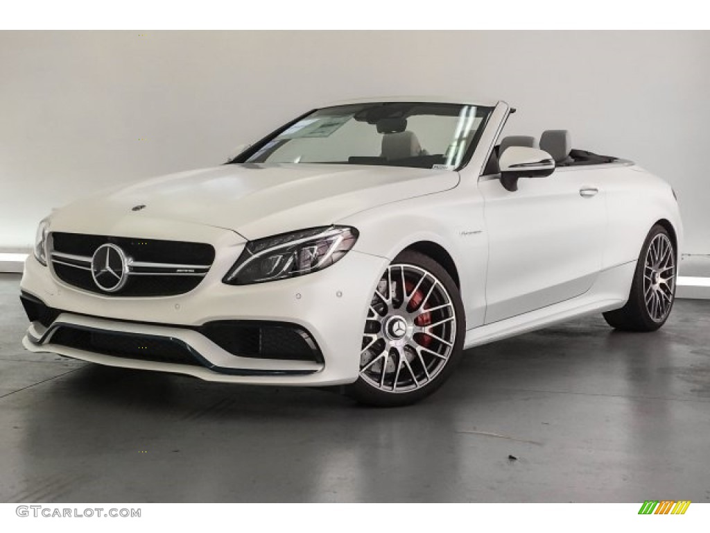 designo Cashmere White Magno 2018 Mercedes-Benz C 63 S AMG Cabriolet Exterior Photo #125494865