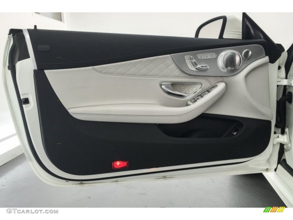 2018 Mercedes-Benz C 63 S AMG Cabriolet Crystal Grey/Black Door Panel Photo #125495037