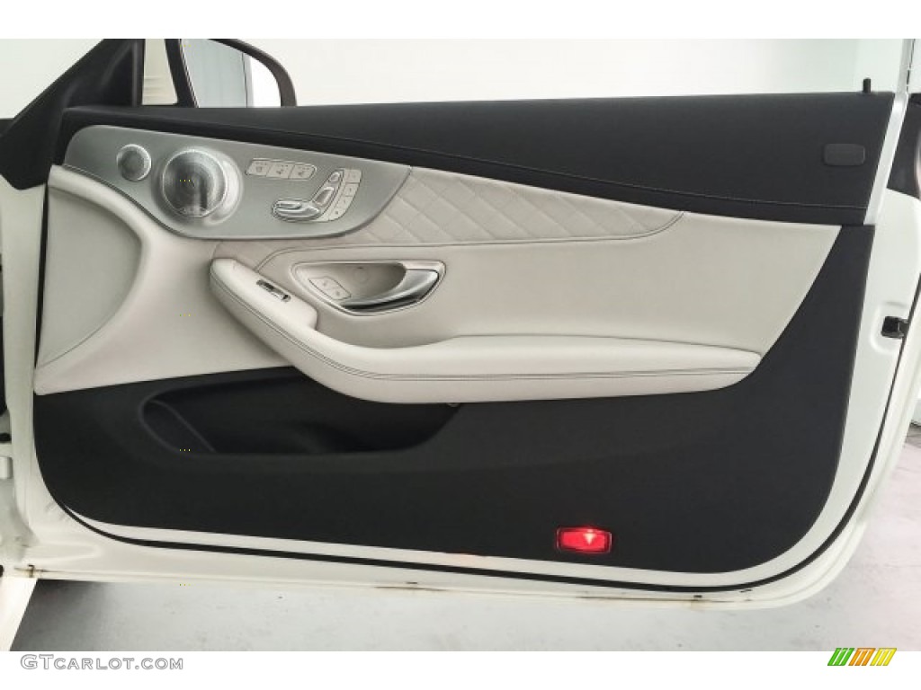 2018 Mercedes-Benz C 63 S AMG Cabriolet Crystal Grey/Black Door Panel Photo #125495159