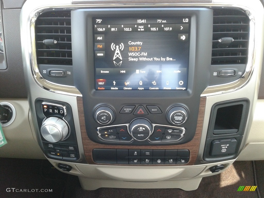 2018 1500 Laramie Crew Cab 4x4 - Flame Red / Canyon Brown/Light Frost Beige photo #21
