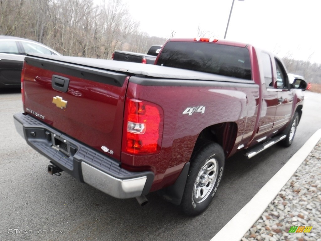 2013 Silverado 1500 LS Extended Cab 4x4 - Deep Ruby Metallic / Ebony photo #9