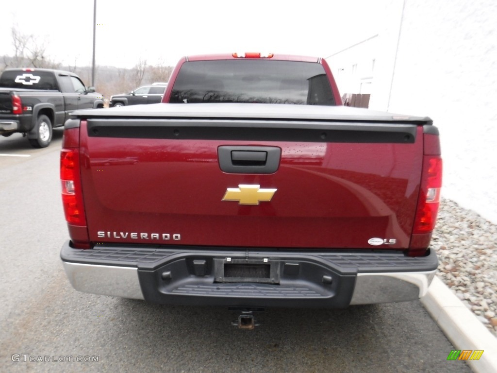 2013 Silverado 1500 LS Extended Cab 4x4 - Deep Ruby Metallic / Ebony photo #10