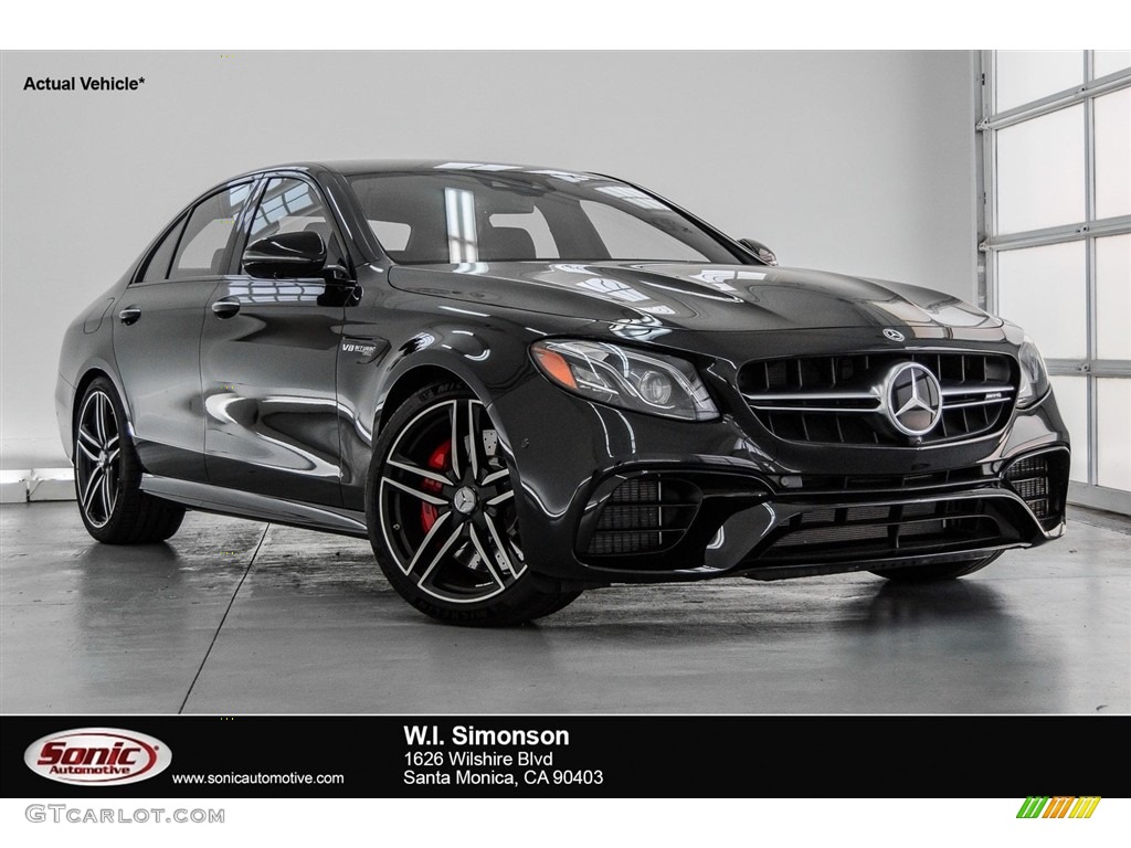 2018 E AMG 63 S 4Matic - Obsidian Black Metallic / Black photo #1