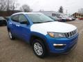 2018 Laser Blue Pearl Jeep Compass Sport 4x4  photo #7