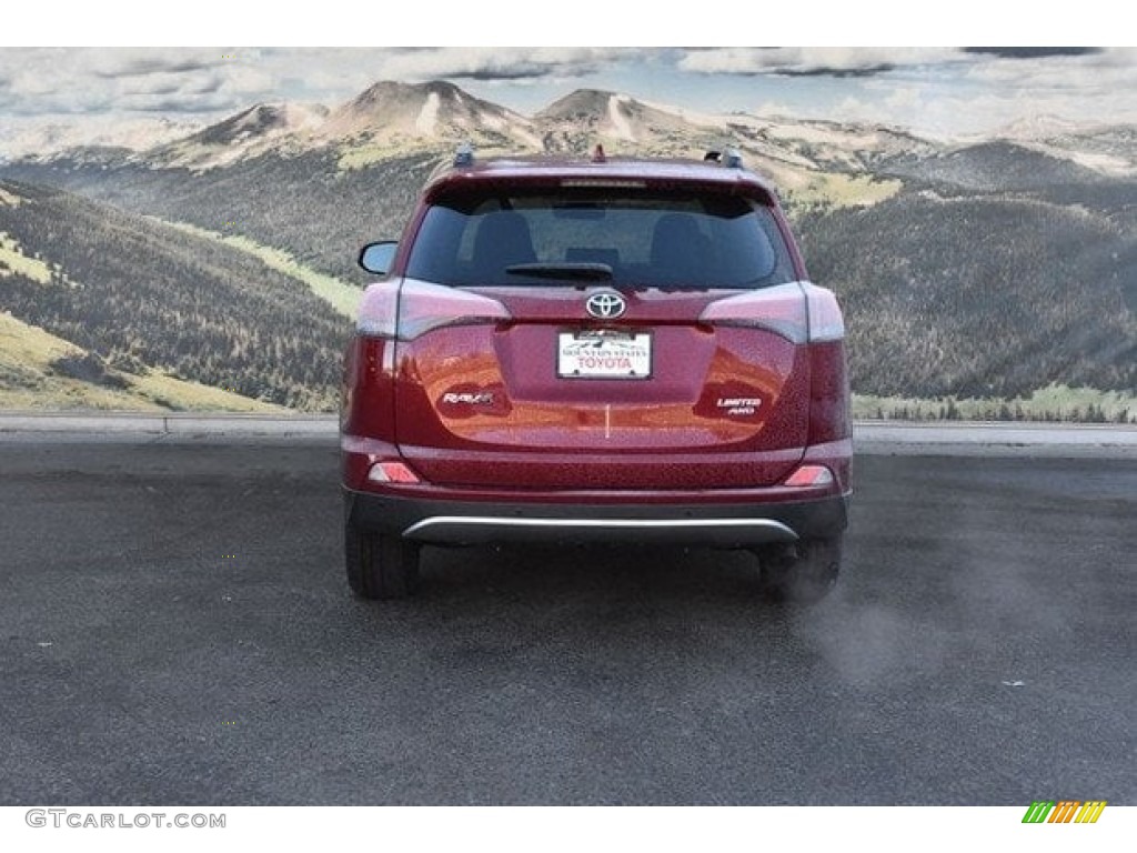 2018 RAV4 Limited AWD - Ruby Flare Pearl / Black photo #4