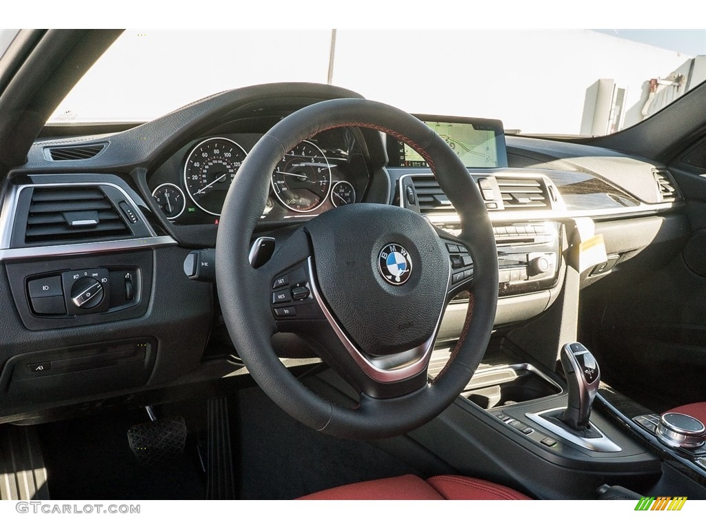 2018 3 Series 330i Sedan - Alpine White / Coral Red photo #5