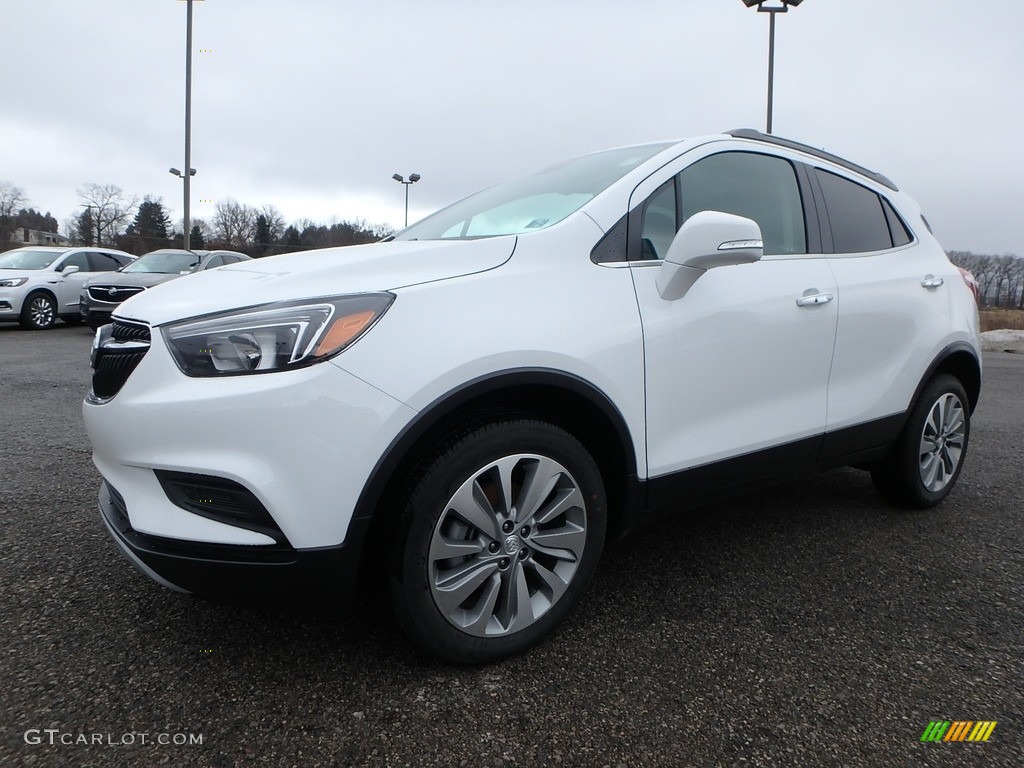 Summit White 2018 Buick Encore Preferred AWD Exterior Photo #125507072