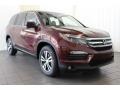 2018 Deep Scarlet Pearl Honda Pilot EX-L  photo #2