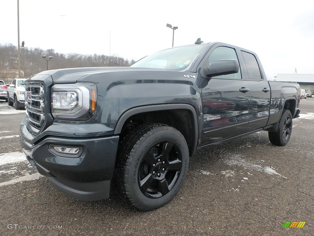 2018 Sierra 1500 Elevation Double Cab 4WD - Dark Slate Metallic / Dark Ash/Jet Black photo #1