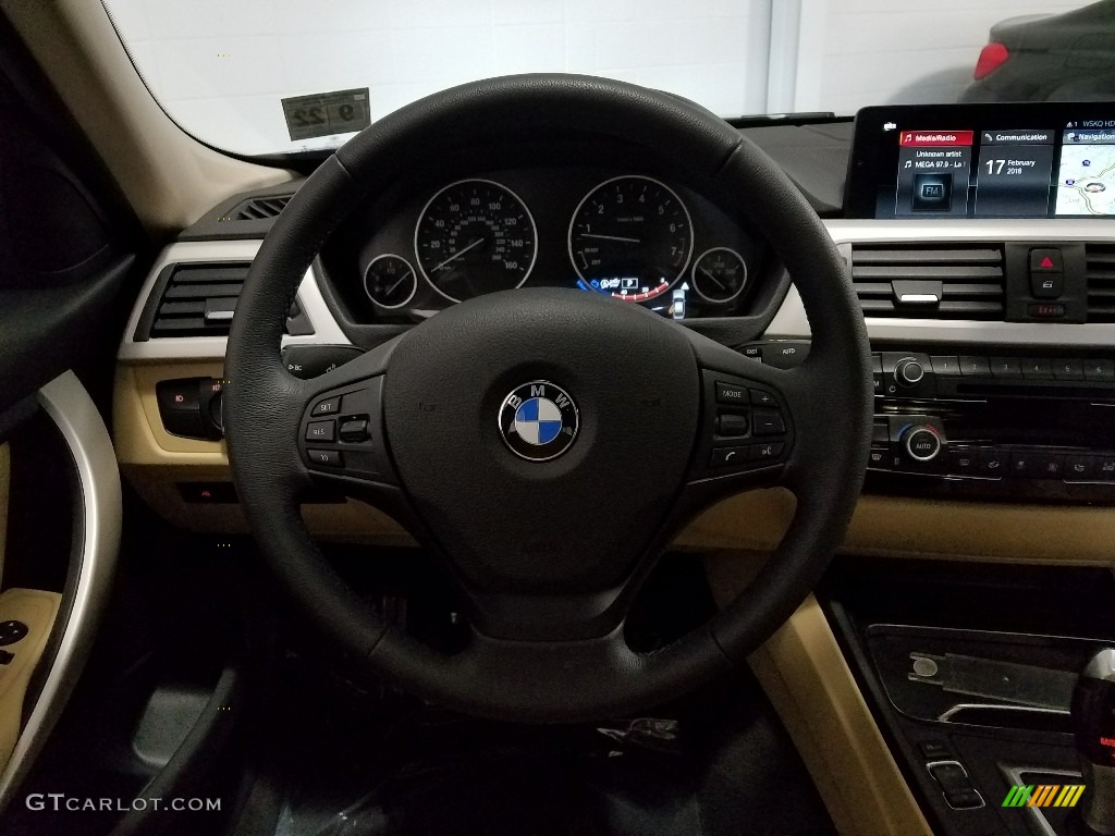 2018 3 Series 320i xDrive Sedan - Mediterranean Blue Metallic / Venetian Beige photo #21