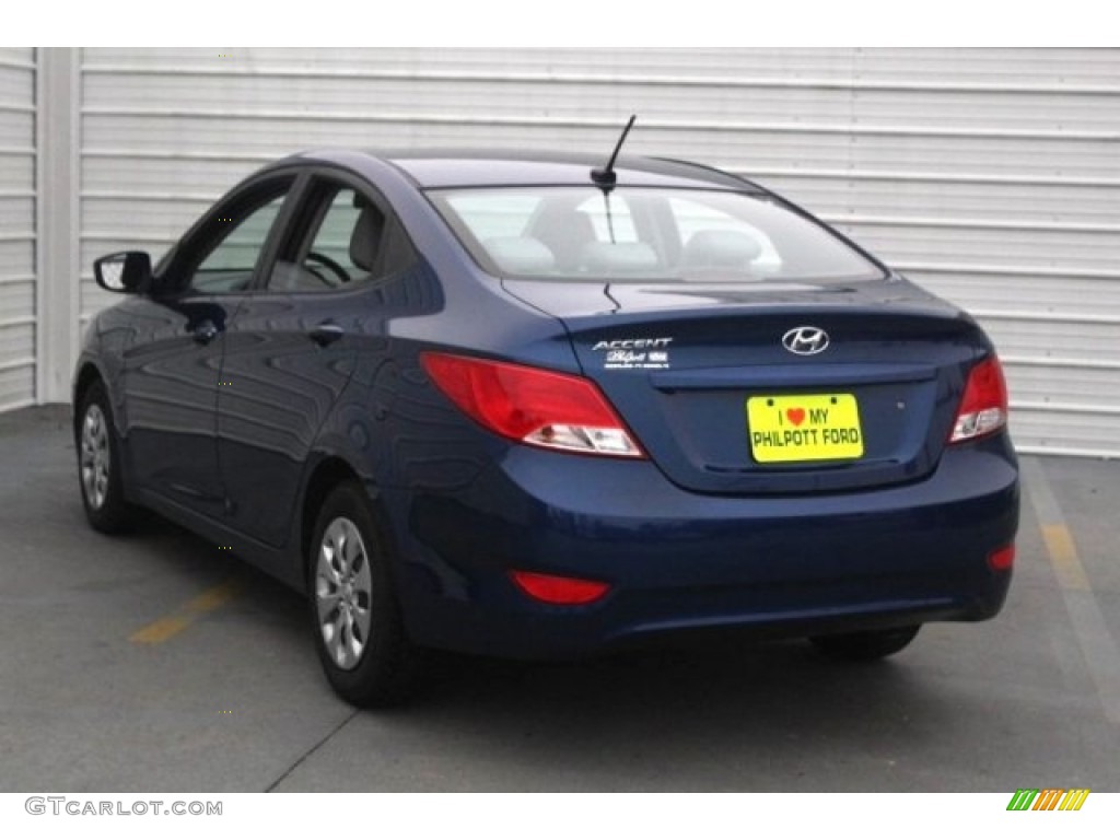 2016 Accent SE Sedan - Pacific Blue / Gray photo #7