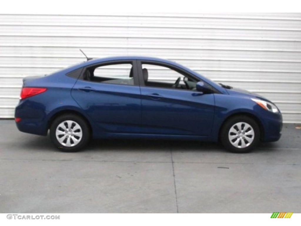 2016 Accent SE Sedan - Pacific Blue / Gray photo #10