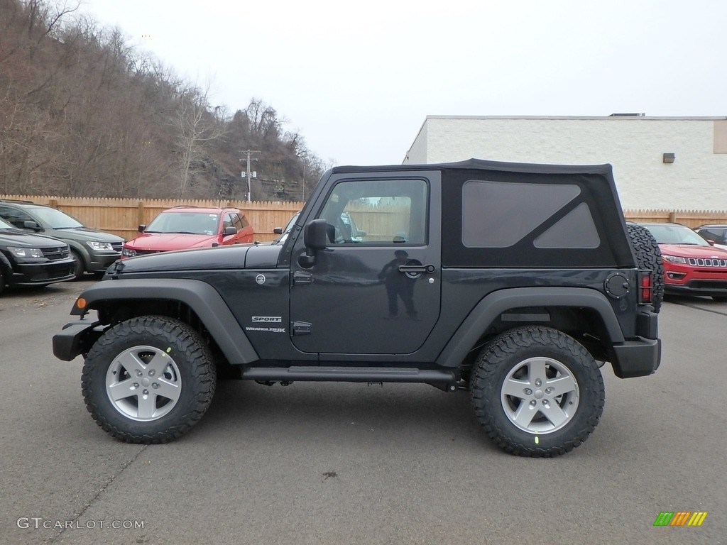 2018 Wrangler Sport 4x4 - Rhino / Black photo #2