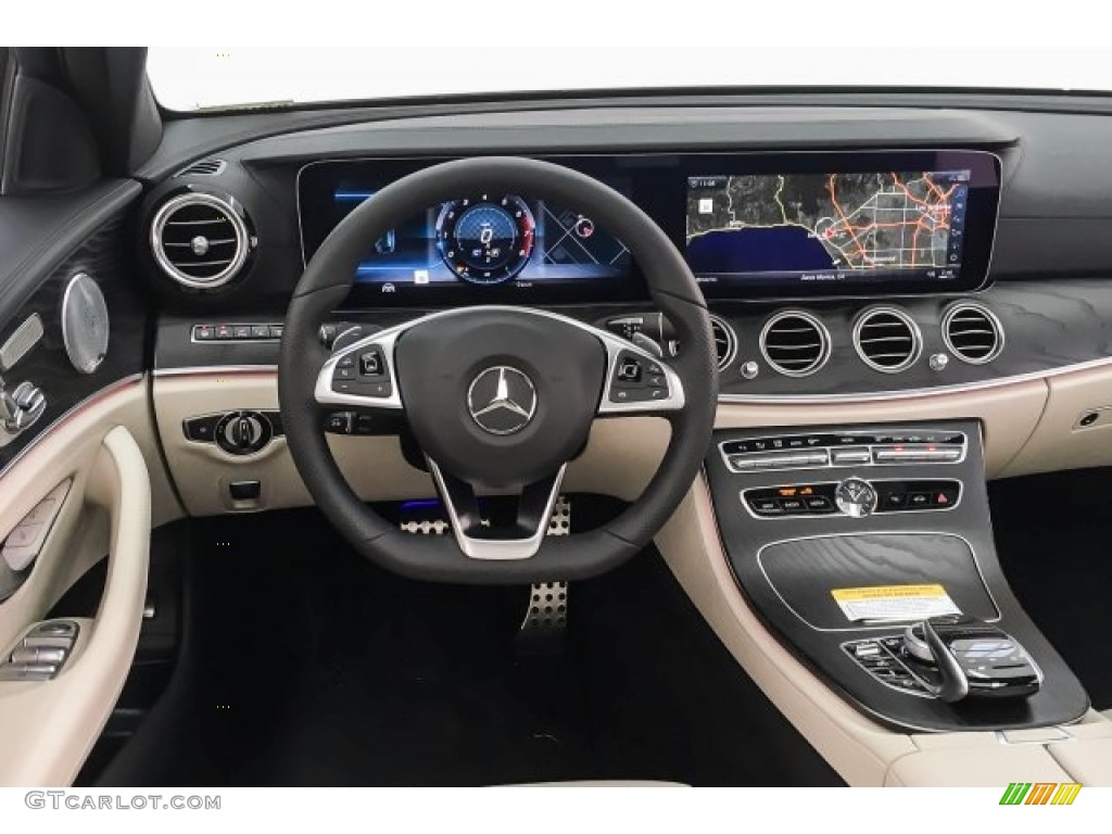 2018 Mercedes-Benz E 43 AMG 4Matic Sedan Macchiato Beige/Black Dashboard Photo #125511587