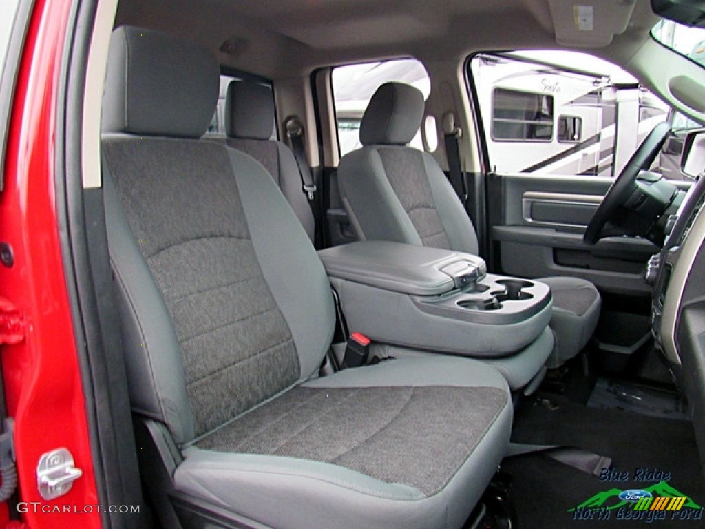 2014 1500 SLT Quad Cab 4x4 - Flame Red / Black/Diesel Gray photo #11