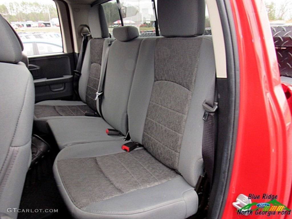 2014 1500 SLT Quad Cab 4x4 - Flame Red / Black/Diesel Gray photo #13