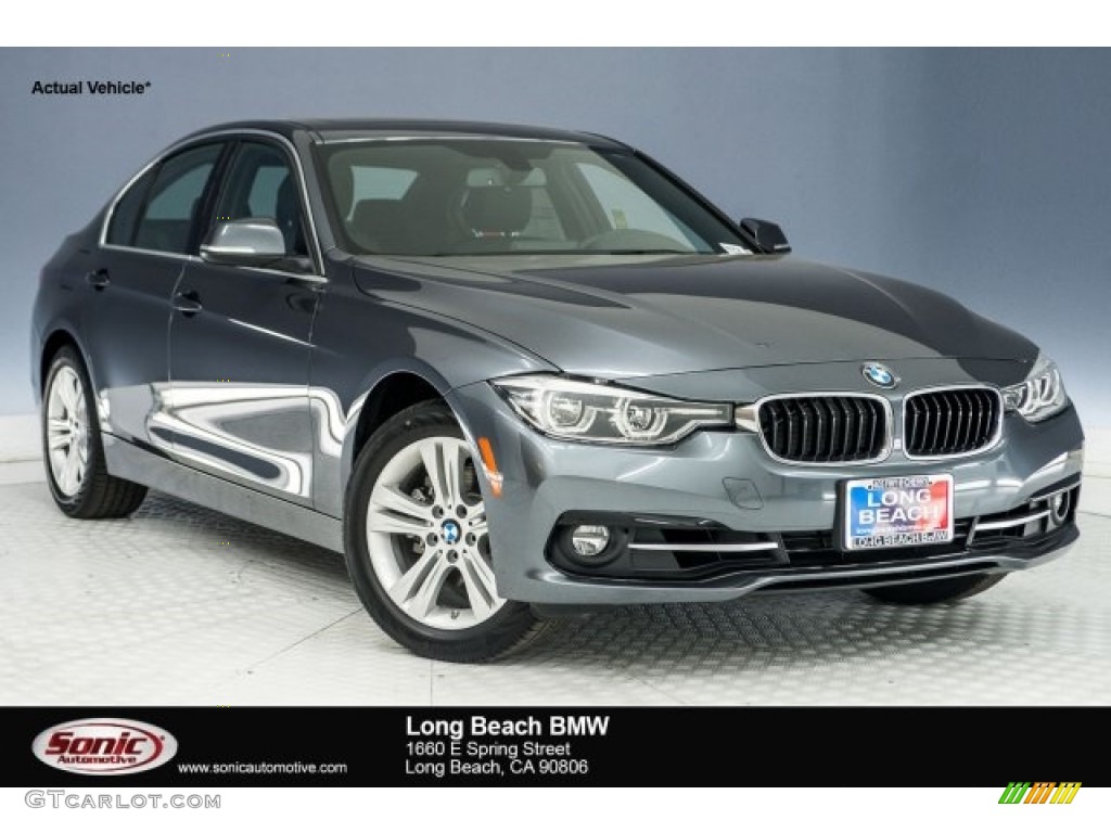 2018 3 Series 330i Sedan - Mineral Grey Metallic / Black photo #1